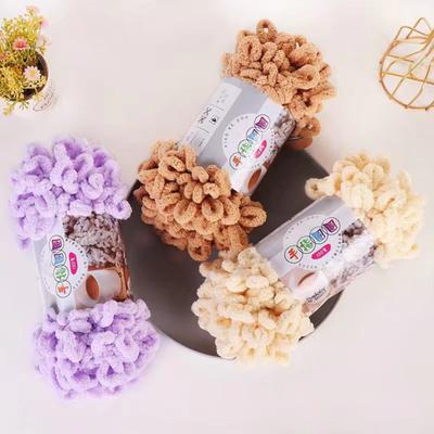 Yousheng 3 Rolls Loop Yarn Finger Knitting Yarn No Need Hook Yarn Fluffy Finger Loop Yarn for Beginners Skilled Crafters DIY Blankets Scarves