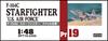 Hasegawa scale US Air Force Starfighter plastic model kit PT19 1/48 F-104C
