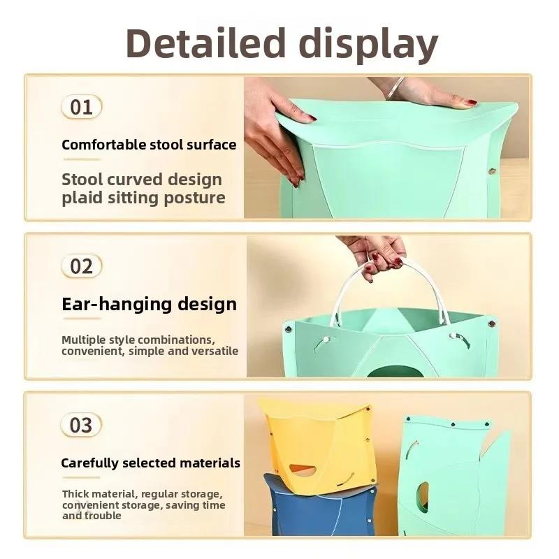 Outdoor Camping Folding Chair Portable Picnic Stool MIni Storage Fishing Living Room Beach Garden Ultralight Furniture