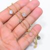 Pink Chalcedony, Quartz Gemstone 925 Sterling Silver Jewelry Necklace 20" GK-7575