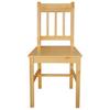 Vidaxl Dining Chairs, 6 Pcs, Pine Wood