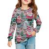 Girls' Long Sleeve Blouse - Round Neck Soft Waist Tunic