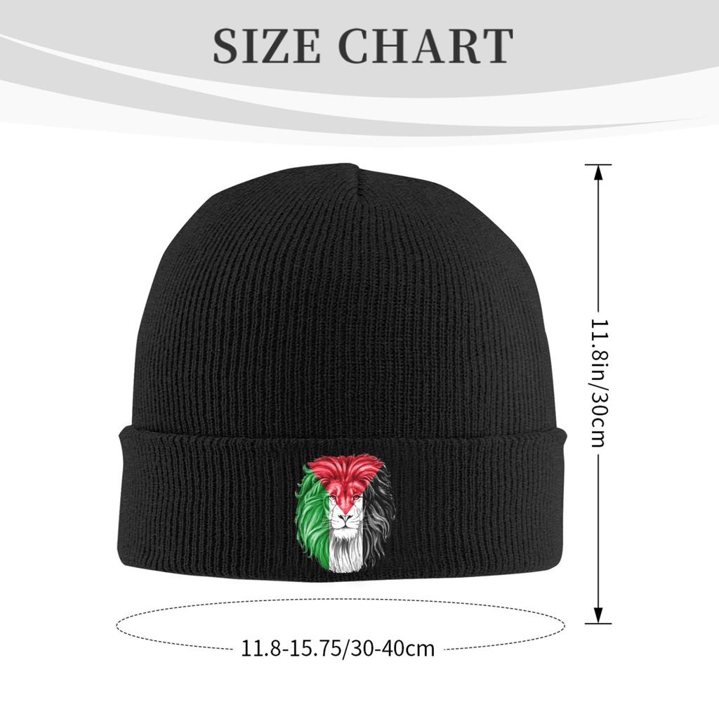 Female Male  Beanie Hats  Vintage Knit Hat Winter Hippie Caps Graphic Thermal Elastic Bonnet Hats