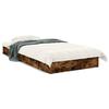 VidaXL Bed Frames Smoked Oak 75x190 Cm Engineered Wood, Bedroom Furniture, Bed Base, Pallet Bed, Bed, Bed 842081