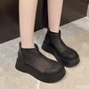 Waterproof Platform Anti-slip Wear-resistant Short Boots Summer New Round Head Mesh Cloth Breathable Rear Zipper Women Shoes