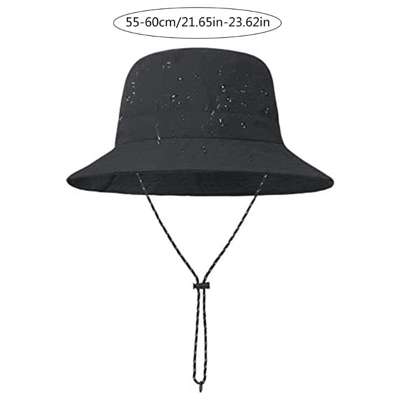 Unisex Kapelusz typu bucket odprowadzający wilgoć Letni składany kapelusz wędkarski Lekki szybkoschnący kapelusz na wędrówki, wędkarstwo, kemping