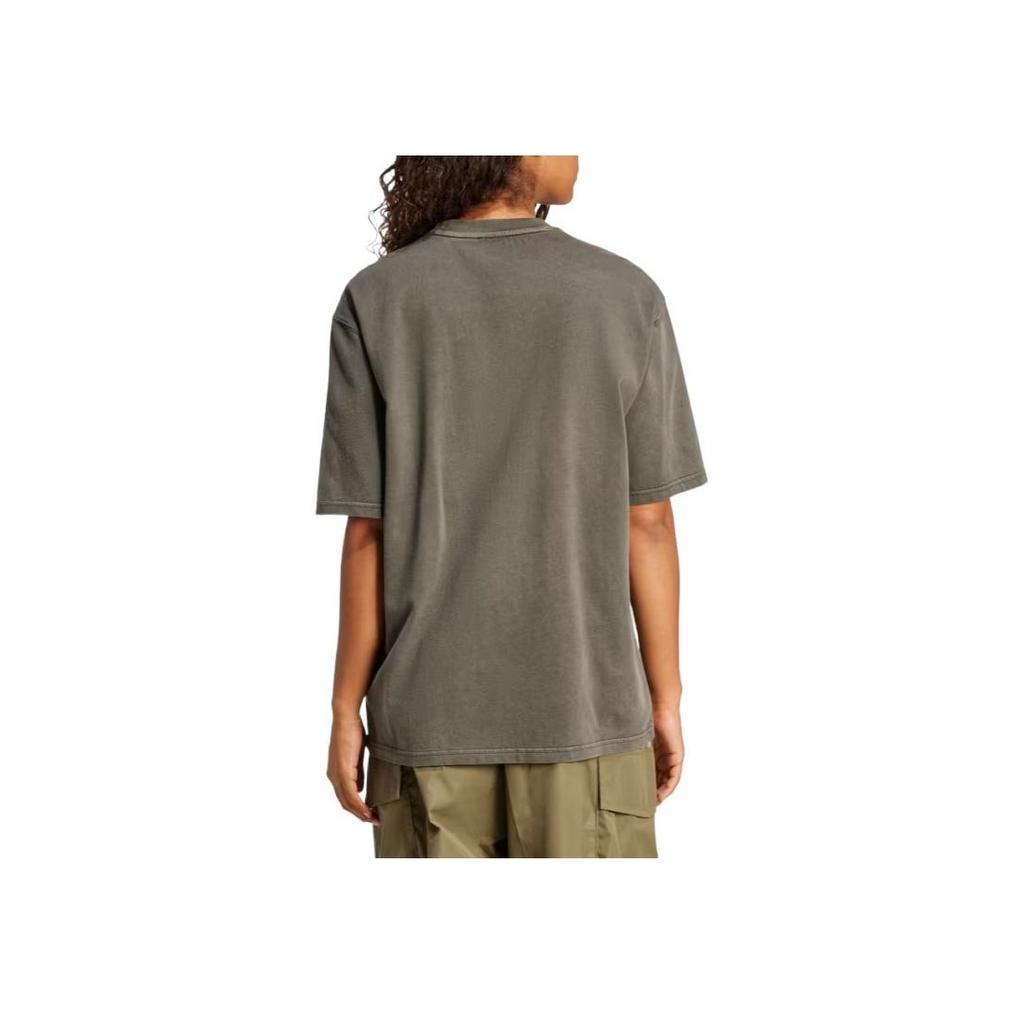Adidas Originals Comfortable Breathable Quick-Drying Skin-Friendly Short Sleeve T-Shirt Women Tops Dark-Brown JI5729