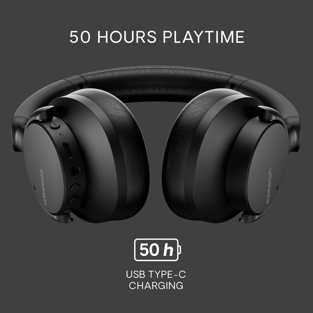 Headphones with Headband Urbanista Valencia Black Midnight black