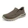 Skechers Casual Canvas Breathable Low-Top Lifestyle Shoes Men sneakers Brown 205490-BRN