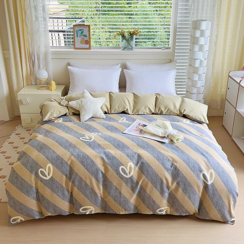 

Минималистичный геометрический принт пододеяльник из хлопка, приятный для кожи дышащий двуспальный размер постельное белье для детей мальчиков девочек 155x205cm Single 1Pc