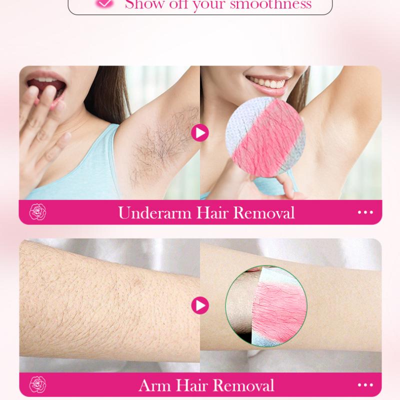 Plant Double-sided Hair Removal Wax Paper SADOER Armpit Hair Leg Hair Body Hair Removal Cream