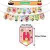 Alien Pou Cartoon Party Decoration Includes Cake Toppers, Balloons, a Banner