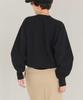 Titibait Crew Neck Free Black Sweat-Like Knit, AEXP4181, Women's, Size,