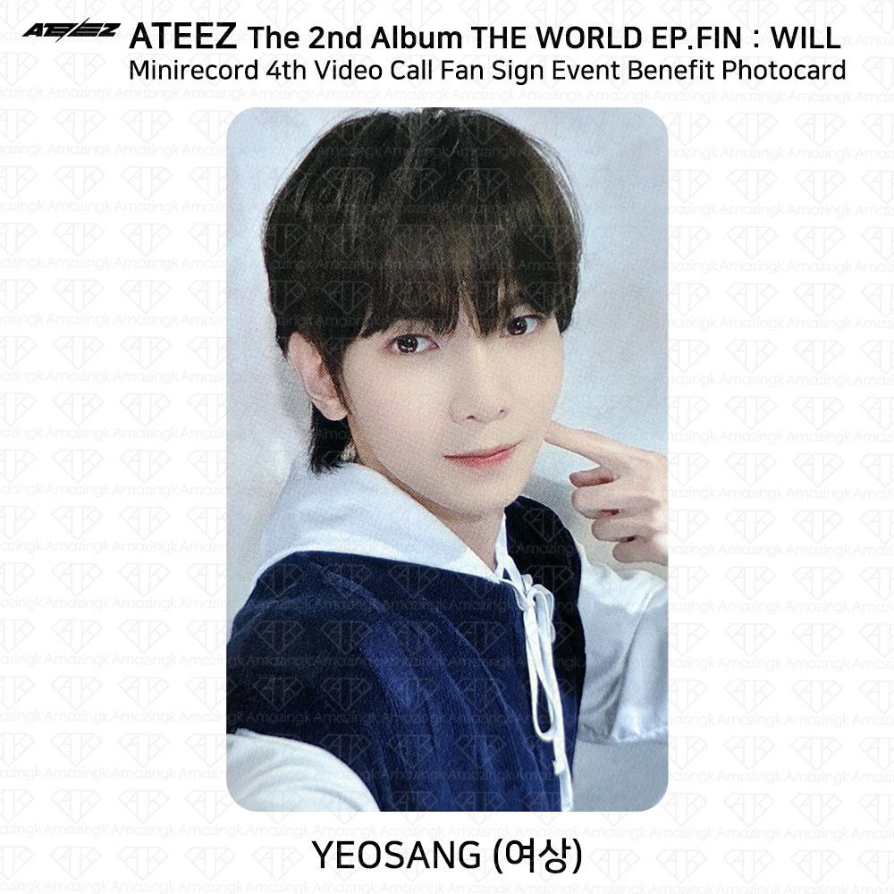 

ATEEZ THE WORLD EP.FIN СДЕЛАЕТ минизапись 4-го благотворительного мероприятия по видеозвонку Yeosang