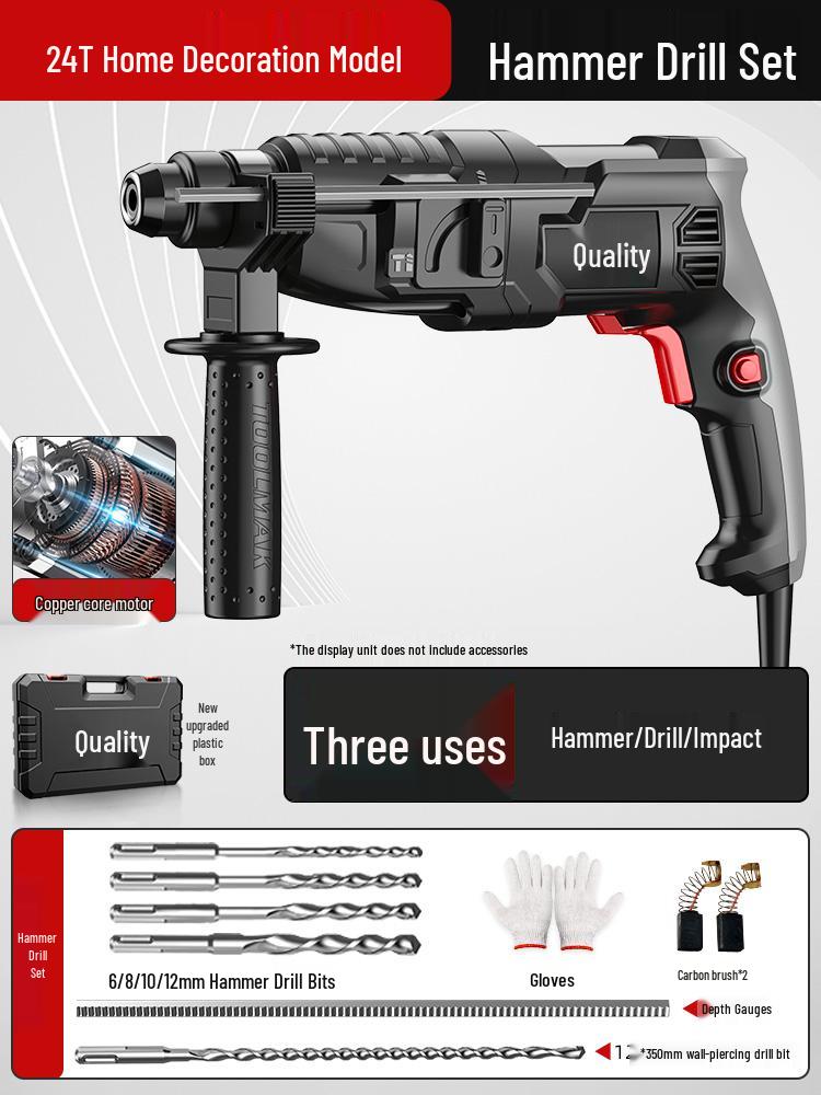 High-Power Multifunctional Electric Hammer & Drill for Concrete Walls
