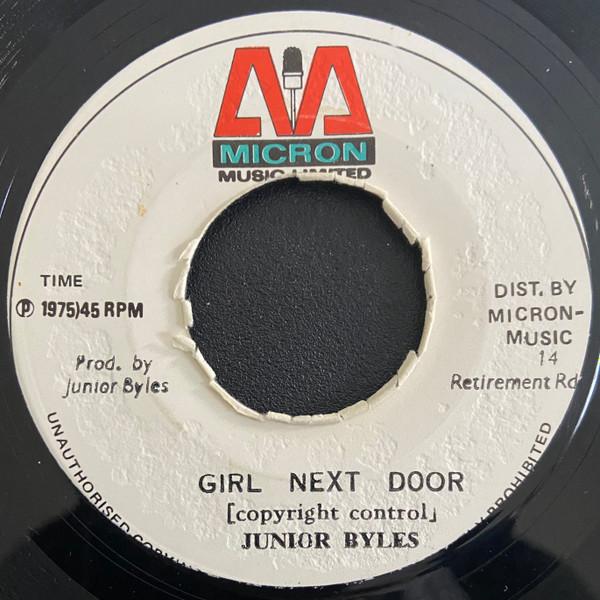 

7inch Record JUNIOR BYLES JUNIOR BYLES ALLSTAR Girl Next Door Next Door Dub NONE Micron Music Li 1975 Jamaica Reggae Ska Dub Used