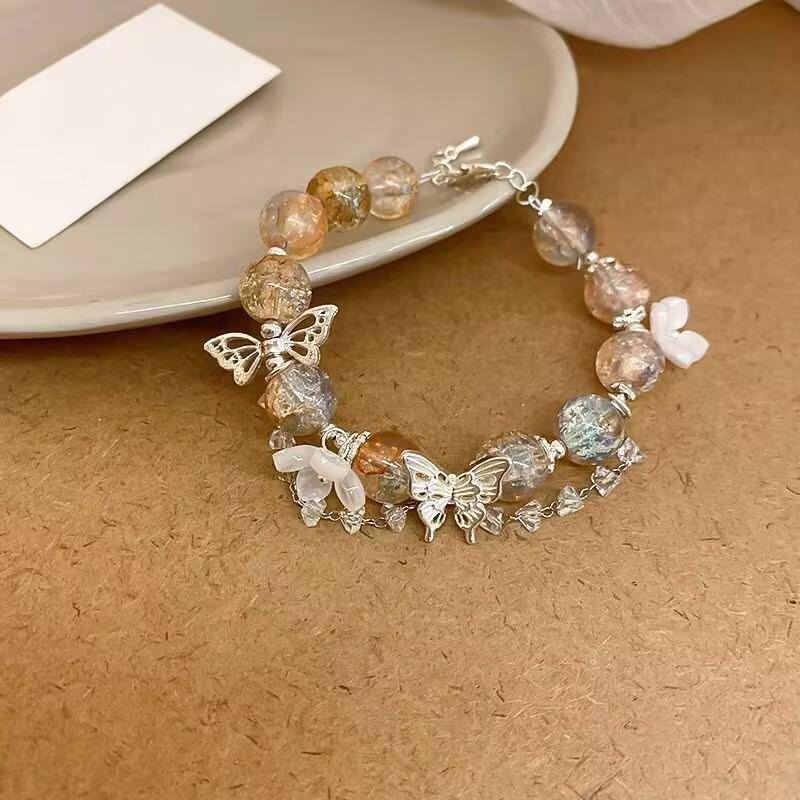 Osmanthus Cat Little Star Cat Weaving Bracelet Versatile Bracelet Best Friend'S Hand Rope Stackable Couple Jewelry