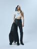 SUNDAY FRUIT MARKET W) Vintage Leather Flare Pant Black