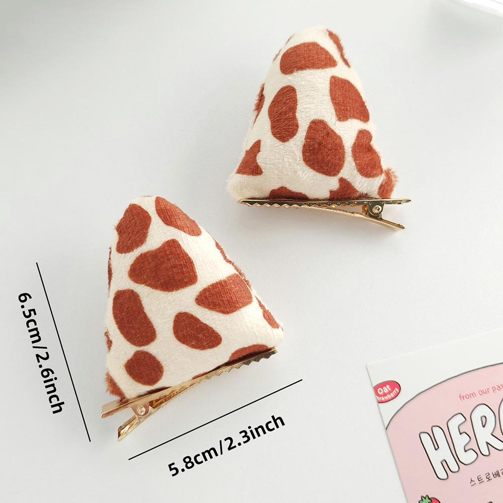 

Милые плюшевые заколки для волос в виде лягушачьих глаз и кошачьих ушек - Очаровательная пара заколок-уточек для девочек