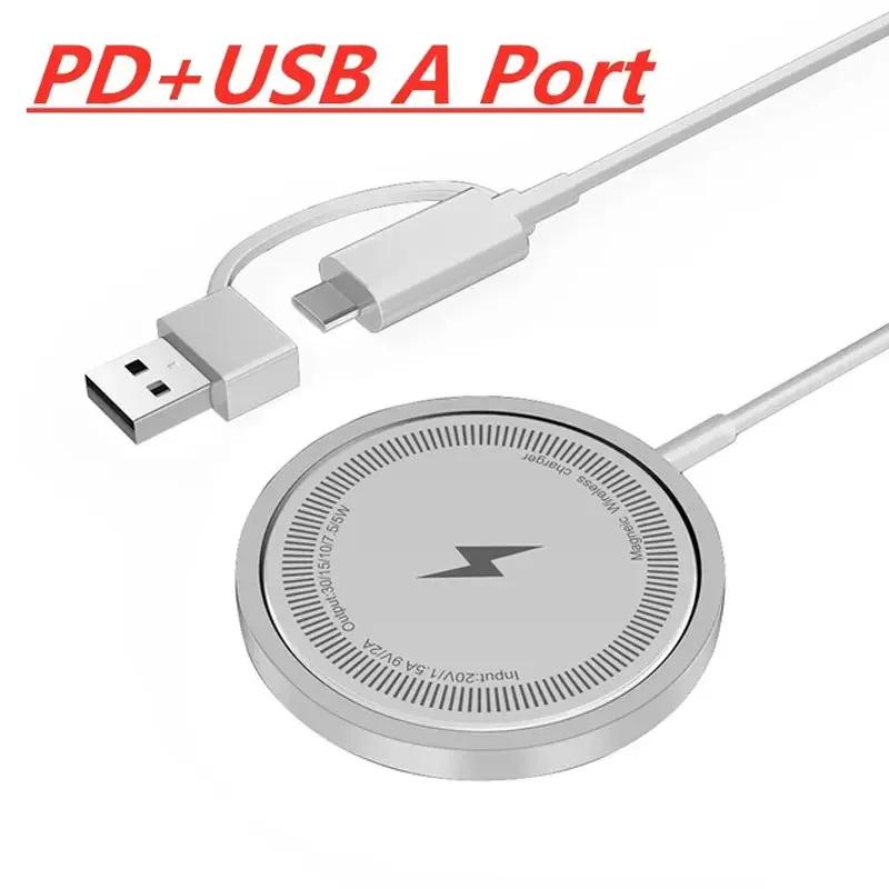 100W Magnetic Chargers Fast Wireless Charger Pad Stand for iPhone 16 15 14 13 12 Pro Max Airpods PD Macsafe Phone Charging Dock