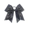Children's Shiny Sequin Bow Hair Tie with Swallowtail Ribbon