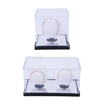 Acrylic Square Baseball Holder Clear Display Box Baseball Display Case Autographed Baseball Clear Display Case
