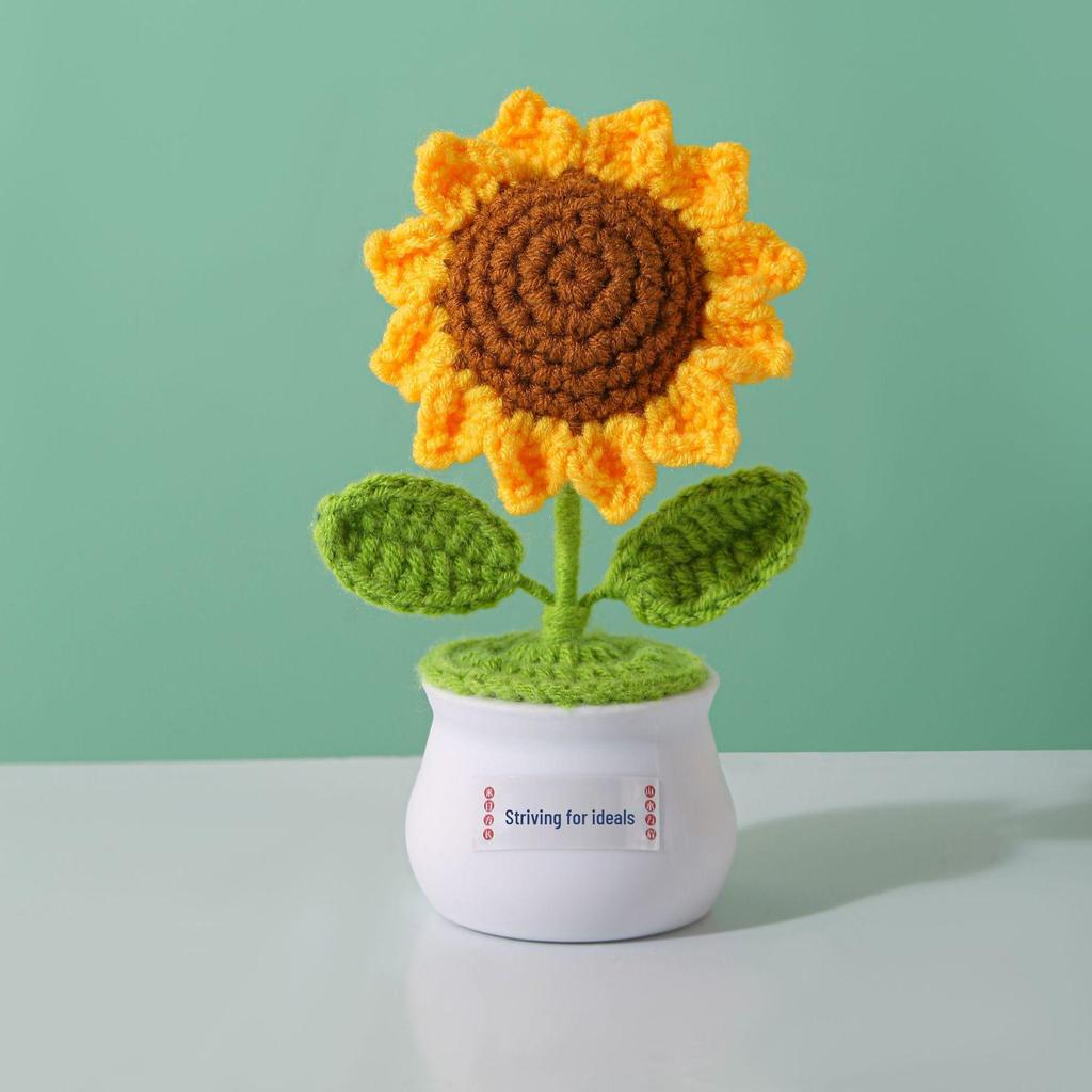 Sunflower Handmade Crochet Bouquet - Teacher's Day or Birthday Gift