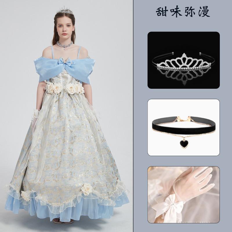 Snow White Ariel Anna Cinderella Bell Elsa Dress Adult Performance Costume