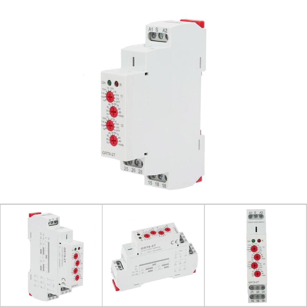 GRT82T Mini Din Rail Type Double Delay On Time Delay Relay(A230)