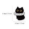 50PCS Lucky Black Cat Log Stickers Decoration DIY Handaccount Phone Case Notebook Skateboard Waterproof Stickers