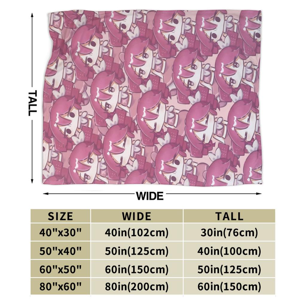 Kasane Teto Anime Blanket Super Soft Graphic Plush Throw Blanket For Living Room Picnic Flannel Bedspread Bed Cover