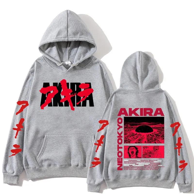 Akira Graphic Hoodie Women Men Japanese Anime Manga Printed Sweatshirt Oversized Streetwear Y2k Autumn Winter Pullover Tracksuit Female Male Clothing