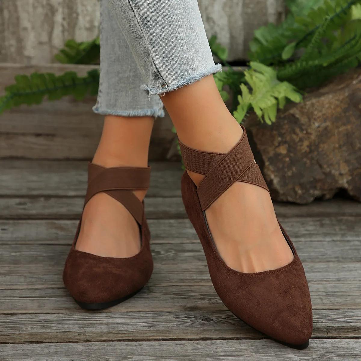 JMG Shoe Industry Grote Maat 43 Dames Casual Flats Lente Zomer Loafers Retro Comfortabel Ademend Instapper Zachte Platte Schoenen De Mujer 39 bruin