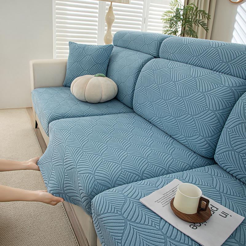 Jacquard Sofa Cushion Covers For Sectional Sofa Stretch Sofa Slipcovers Washable Couch Cover Furniture Protector Pet-Friendly
