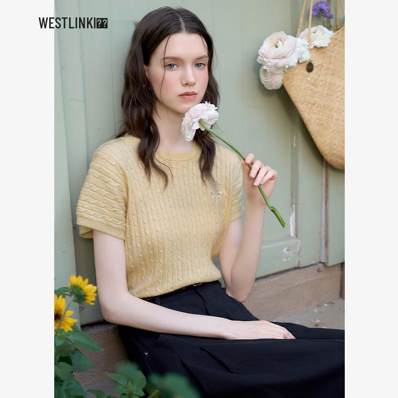 

Xiyu Women s 2025 Spring Cable Knit Pullover Sweater L