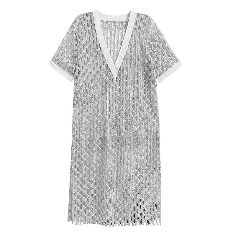 Xitao Rochie A-line cu decolteu în V decupat HQQ2467