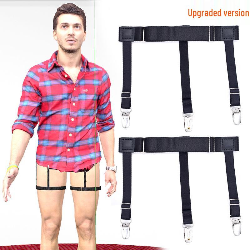 

Men s Anti-Slip Shirt Clip Garter - Strong Grip Upgraded Version