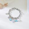 Beach Bracelet Imitation Pearls Shell Starfish Pendant Coastal Style Bracelet Lightweight Vacation Bracelet Jewelry Gift