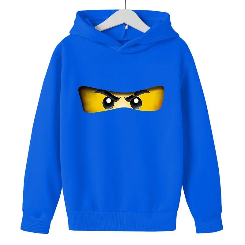 Super Cool Cartoon Ninjago Print Kinder Kapuzenpullover Herbst und Winter Outdoor Freizeit Sport Street Jungen Sweatshirt