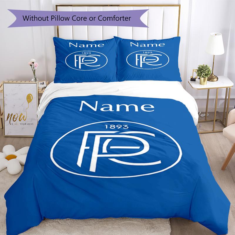 3Pcs Custom Name Fc Porto Bedding Set Duvet Cover Closure Includes 1Duvet Cover 2Pillowcases Soft And Comfortable For All Seasons