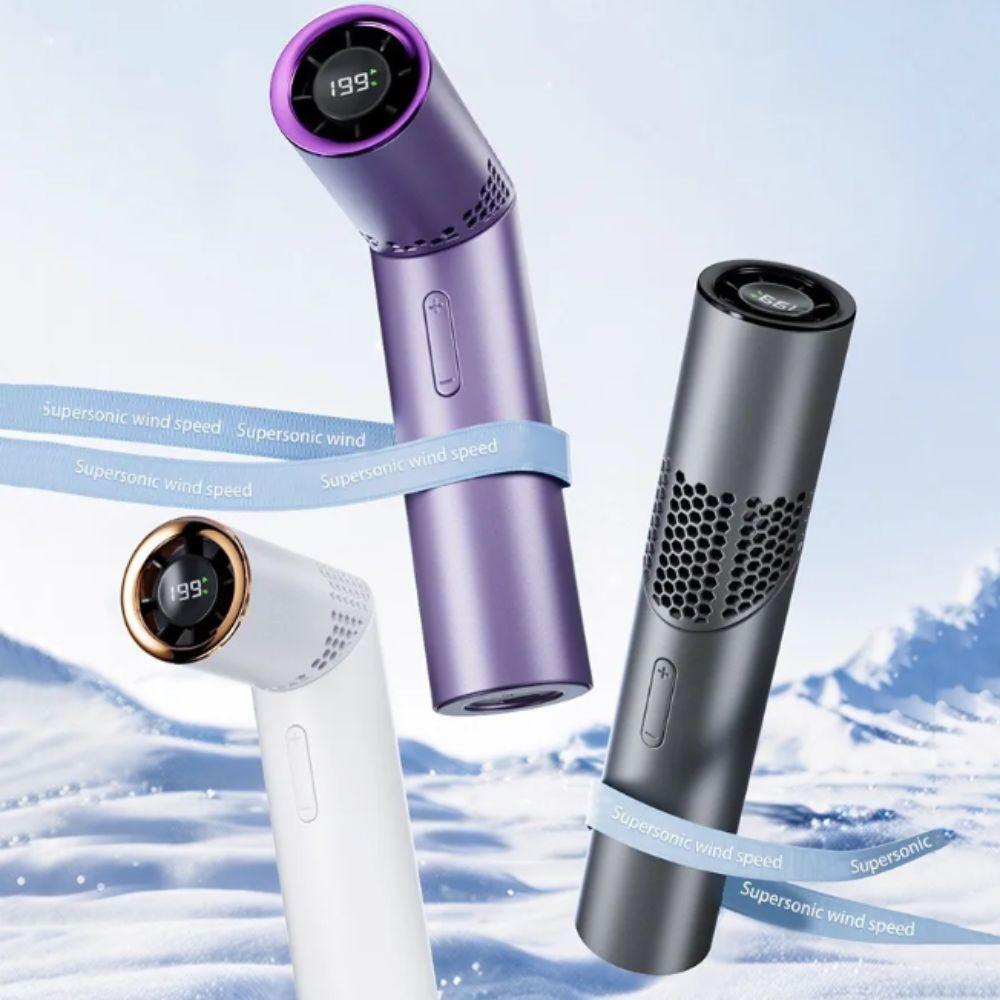 3000mAh Battery Mini Fan Digital Display Portable Fan High-Speed Turbofan  Outdoor Use