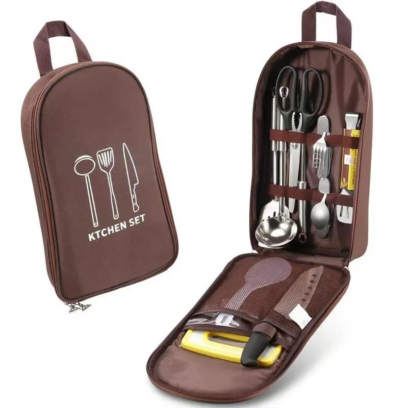 Expandable Hanging Bag for Outside Picnic - Perfect for Organizing Cookware and Cutlery Strong Strong Strong Strong