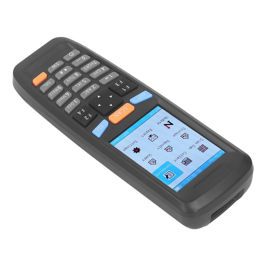 Drahtloser Barcode-Scanner 2,4 GHz 2,8 Zoll Farbbildschirm Tragbarer QR-Leser für doppelte Inventurproblemeingabe