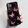 Per ZTE nubia Red Magic 9 Magic9 9S Pro Plus 5G Custodia Moda Farfalle Fiori Sottile Nera Morbida TPU Retro Opaco Copertura Protettiva
