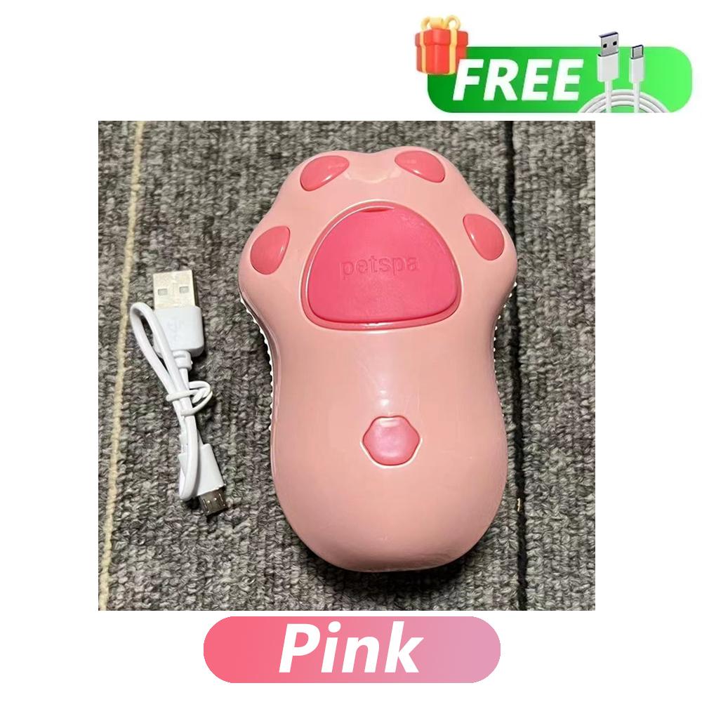 Cat Claw Steamy Brush Soft Silicone Massage Shower Comb Electric Water Spray Pet Hair Removal Grooming Brush Cat Accessories