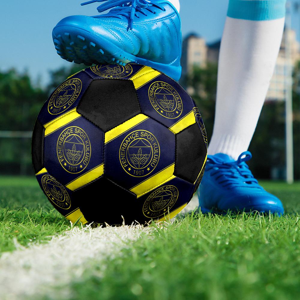Pallone da Calcio Club Sportivo Fenerbahce, colorato, adatto a tutte le età, cucito a macchina, materiale PVC, qualità da competizione, durevole e ad alto rimbalzo