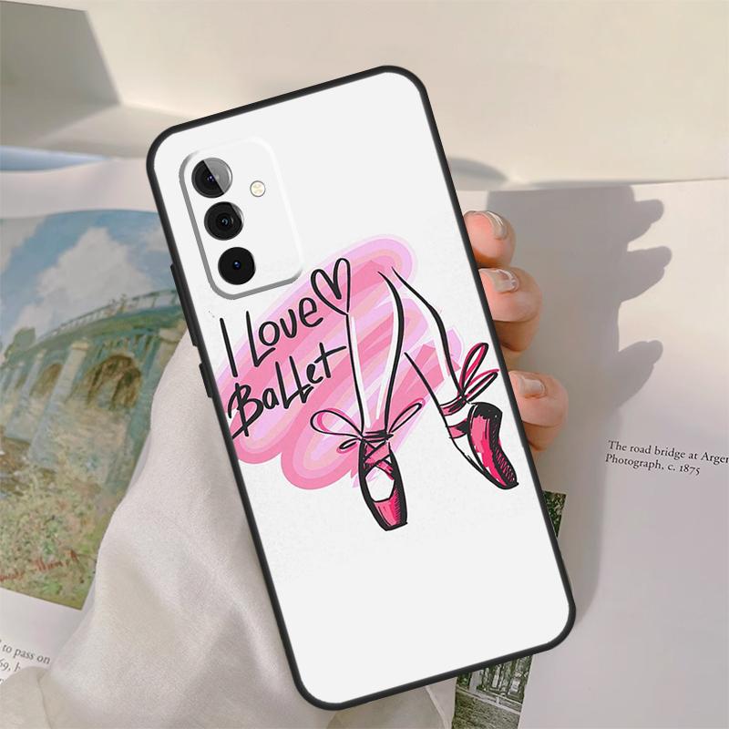 Ballet Dance Case For Samsung Galaxy A54 A34 A14 A06 A16 A26 A36 A56 A12 A32 A52 A13 A33 A53 A15 A35 A55