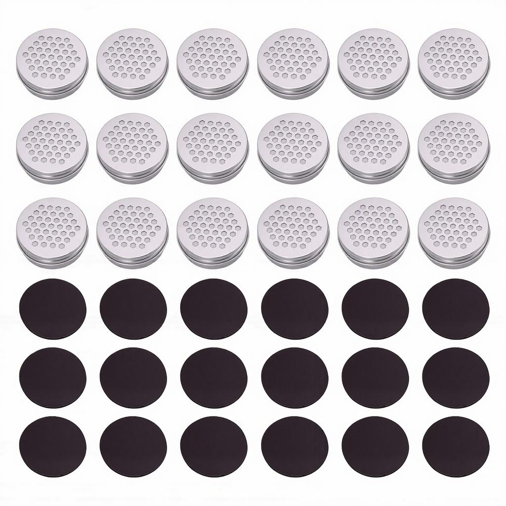 Kit de Caja de Entrenamiento de Olores para Perros de 18 Piezas Latas Metálicas de Aluminio para Trabajo de Olores con Puntos Magnéticos para Entrenamiento