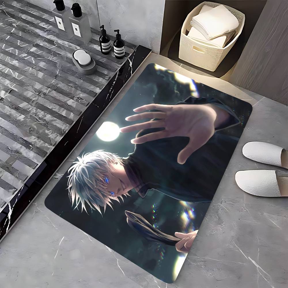 Jujutsu Kaisen Satoru Gojo Hallway Carpet Washable Non-Slip Living Room Sofa Chairs Area Mat Kitchen Doormat Area Rug