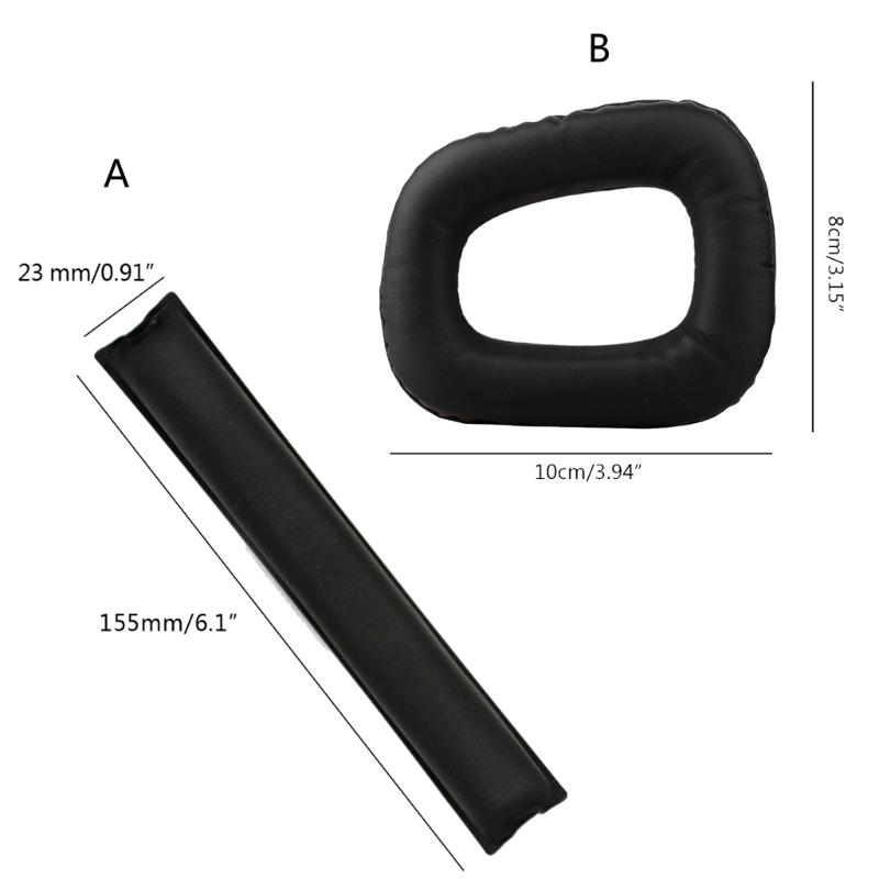 Almohadillas Suaves para Orejas Cojín de Oreja Almohadilla para Diadema para Auriculares G432 G332 G930 F450 Uso Cómodo e Instalación Fácil